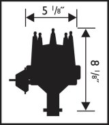 MSD Pro-Billet Street Distributors 8516 Distributor, Street, Magnetic Trigger, Vacuum Advance, Jeep, 232, 258, L6, Each thumbnail 2