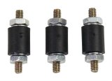 MSD Vibration Mounts 8825 Mounts, Black, Rubber, Set of 3 thumbnail 1