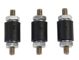 MSD Vibration Mounts 8825 Mounts, Black, Rubber, Set of 3 thumbnail 2