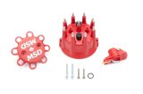 MSD Pro Mag Replacement Cap and Rotor Kits 7919 Rotor, Red, Male/HEI, Stainless Steel Terminals, Screw-Down, 12, 12LT, V8, Kit thumbnail 3
