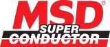 MSD Decals 9294 Decal, Vinyl, Adhesive, Red/White/Black, Super Conductor Logo, 4 in. Width, 8 in. Length, Each thumbnail 1