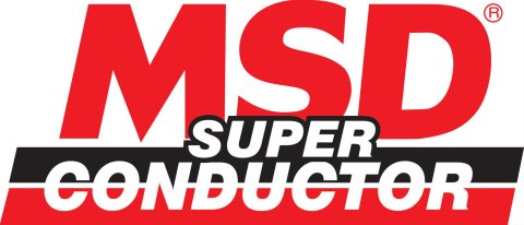 MSD Decals 9294 Decal, Vinyl, Adhesive, Red/White/Black, Super Conductor Logo, 4 in. Width, 8 in. Length, Each