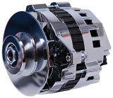 MSD Dynaforce Alternators 5362 Alternator, CS130, 160 Amp, V Belt, Chrome, Center Offset, Each thumbnail 3