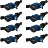 MSD Direct Replacement Ignition Coil Packs 824385 Coils, Replacement, Pack, Epoxy, Blue, Ford, Lincoln, 4.6L/5.4L, SOHC, 3V, Set of 8 thumbnail 1