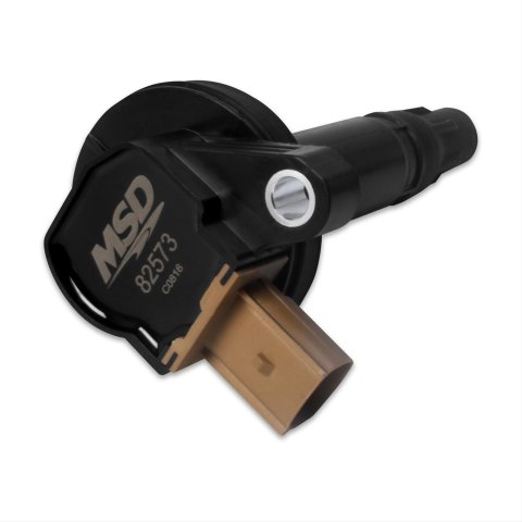 MSD Direct Replacement Ignition Coil Packs 82573 Coil, Replacement, Black, Tan Connector, Ford, 3.5L, Ecoboost, Each thumbnail 1
