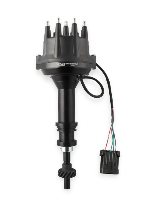 MSD Pro-Billet Dual Sync EFI Distributors 23793 Distributor, EFI, Hall Effect Trigger, Black Cap, Billet Aluminum Housing, Ford, Each thumbnail 2