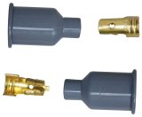 MSD Replacement Boots 3322 Distributor and Terminals, Gray, Socket, Straight Boots, Pair thumbnail 4
