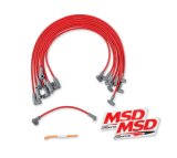 MSD 8.5mm Super Conductor Spark Plug Wire Sets 35599 Wires, Conductor, Spiral Core, 8.5mm, Red, 90 Degree Boots, Chevy, Small Block, V8, Set thumbnail 4