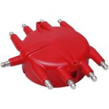 MSD Replacement Distributor Caps 8541 Cap, Male/HEI-Style, Red, Screw-Down, Billet V8, Each thumbnail 2