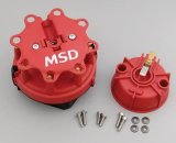MSD Cap-A-Dapts 8441 Cap and Rotor, Red, Male/HEI, Stainless Terminals, Clamp-Down, Small Dia., Pro-Billet Distributors, Kit thumbnail 3