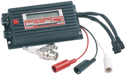 MSD Digital Single-Channel Ignition Testers 8998 Tester, LCD Display, for CD Single-Channel, 7 Controls, 4/6/8-Cylinder, Each