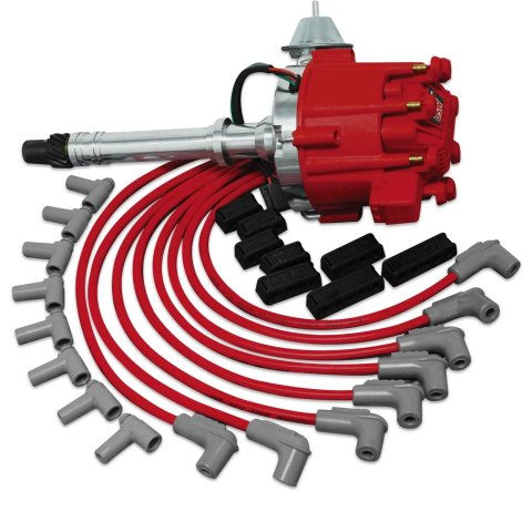 MSD Chevy Crate Engine Ignition Kits 84742 Combo, Pro-Billet HEI Distributor, Super Conductor Wires, Engines, Kit thumbnail 1