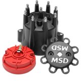 MSD Distributor Cap and Rotor Kits 84336 Kits, Male/HEI, Black Cap, Clamp Down, Rotor, Stainless Steel/Brass Contact Terminal, MSD, Billet, Pro-Billet, V8, Kit thumbnail 3