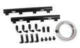 MSD Atomic EFI Billet Fuel Rails 2723 Rails, EFI, Aluminum, Black Anodized, Plumbing Kit, for use with LS7 AirForce Manifold, Kit thumbnail 4