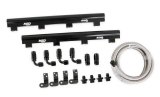 MSD Atomic EFI Billet Fuel Rails 2723 Rails, EFI, Aluminum, Black Anodized, Plumbing Kit, for use with LS7 AirForce Manifold, Kit thumbnail 5