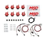 MSD Smart Coils 8289-KIT Ignition Coil, Coil, Coil Pack, Epoxy, Female/Socket, Red, Square, Kit thumbnail 1
