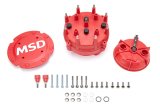 MSD Cap-A-Dapts 7445 Cap and Rotor, Red, Male/HEI, Stainless Steel Terminals, Clamp-Down, Pro-Billet, V8, Kit thumbnail 8