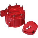 MSD Distributor Cap and Rotor Kits 8416 Rotor, Cap-A-Dapt, Red, Male/HEI, Stainless Steel Terminals, Clamp-Down, GM, V8, Kit thumbnail 5