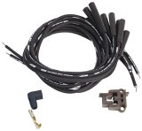 MSD Street Fire Spark Plug Wire Sets 5550 Wires, Fire, 8.0mm, Black, Multi-angle Boots, Universal, V8, Set thumbnail 3