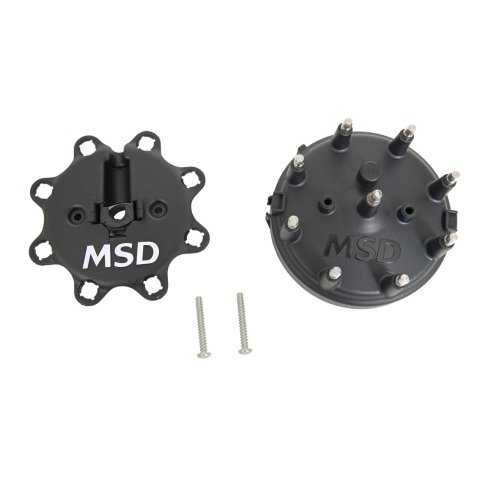 MSD Replacement Distributor Caps 84083 Cap, Male/HEI-Style, Black, Clamp-Down, Ford/MSD, Pro-Billet, V8, Each thumbnail 2