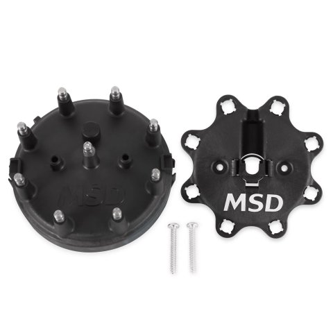 MSD Replacement Distributor Caps 84083 Cap, Male/HEI-Style, Black, Clamp-Down, Ford/MSD, Pro-Billet, V8, Each thumbnail 5