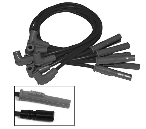 MSD 8.5mm Super Conductor Spark Plug Wire Sets 32073 Wires, Conductor, Cut To Fit, Spiral Core, 8.5mm, Black, Chevrolet, V8, LS, Set thumbnail 3