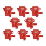 MSD Multiple Spark Coils and Coil Kits 82858 Ignition Coil, MSC II Pack, D580 Style, Epoxy, Square, Red, GM LS1/LS6, Set of 8 thumbnail 4