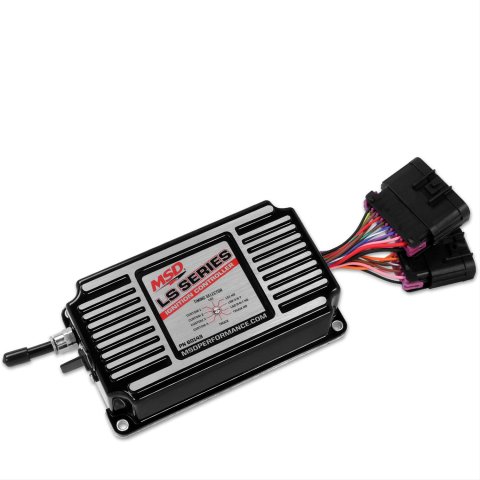 MSD Ignition Control Units 60143 Unit, Adjustable, Black Powdercoated, Chevrolet, Small Block LS, Each thumbnail 1