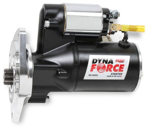 MSD DynaForce Starters 50903 Starters, DynaForce, Mini Hitachi, Standard Rotation, 4.4:1 Gear Reduction Ratio, Black Powdercoated, Ford, 4.7L, 5.0L, 5.8L, Each thumbnail 2