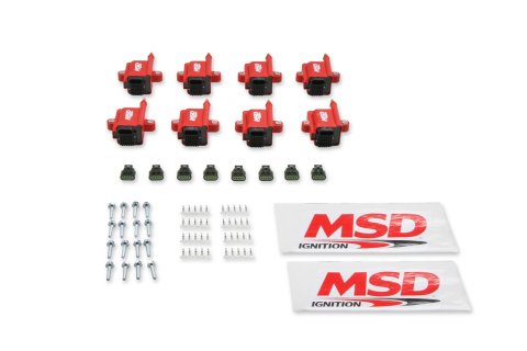 MSD Smart Coils 8289-8 Ignition Coil, IGN-1A Style, Coil, Coil Pack, Epoxy, Female/Socket, Red, Square, Set of 8 thumbnail 7