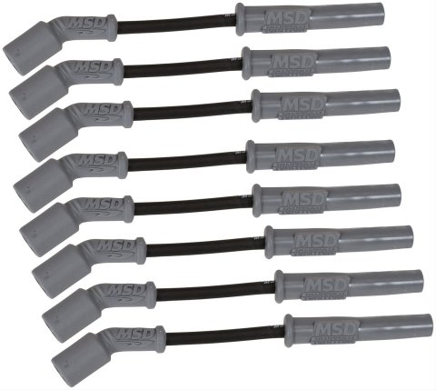 MSD 8.5mm Super Conductor Spark Plug Wire Sets 32813 Wires, Conductor, Spiral, 8.5mm, Black, Multi-Angle Boots, Chevy, LS1/LS2/LS4/LS6/LS7, Set