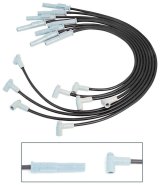 MSD 8.5mm Super Conductor Spark Plug Wire Sets 31773 Wires, Conductor, Spiral Core, 8.5mm, Black, Multi-Angle Boots, Chevy, GMC, 454, Set thumbnail 3