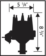 MSD Pro-Billet Ready-to-Run Distributors 8528 Distributor, Ready-to-Run, Magnetic Trigger, Vacuum Advance, Pontiac, 350-455, Each thumbnail 2