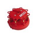 MSD Replacement Distributor Caps 8408 Cap, Male/HEI-Style, Red, Clamp-Down, Pro Billet, Ford, Laforza, Lincoln, Mercury, V8, Each thumbnail 1