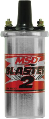 MSD Blaster 2 Ignition Coils 8200MSD Coil, 2, Canister, Round, Oil Filled, Chrome, 45,000 V, Each thumbnail 2
