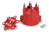 MSD Replacement Distributor Caps 8014 Cap, Male/HEI, Red, Clamp On, GM, V6, Each thumbnail 3