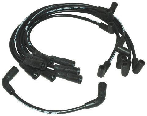 MSD Street Fire Spark Plug Wire Sets 5575 Sets, Fire, Assembled, Spiral Core, Black, 8.00mm Diameter, Chevrolet, 5.7L LT, Set thumbnail 4