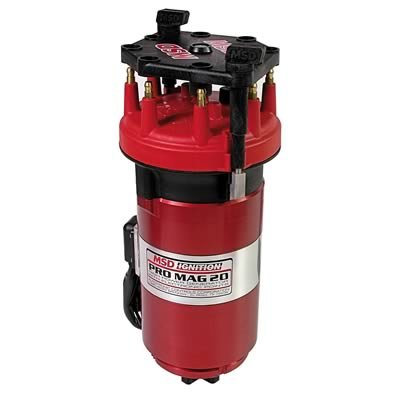 MSD Pro Mag Lite Magnetos 81502 Magneto, 12LT, Billet Aluminum, Red, Circle Track, Drag Car, Sprint Car, Each thumbnail 1