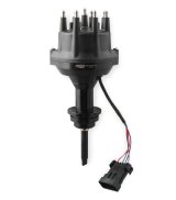 MSD Pro-Billet Dual Sync EFI Distributors 23813 Distributor, EFI, Hall Effect, Male/HEI, Standard Rotation, Black Cap, Billet Aluminum Housing, Chrysler, Dodge, Small Block,Each thumbnail 2