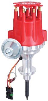 MSD Pro-Billet Ready-to-Run Distributors 8389 Distributor, Ready-to-Run, Magnetic Pickup, Vacuum Advance, Chrysler, 392 Hemi, Each thumbnail 3