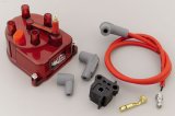 MSD Pro-Cap Modified Distributor Caps suitable for Honda®/Acura® 82921 Cap, Female, Socket-Style, Red, Screw-Down, use on Honda®, Acura®, 4-Cylinder, Kit thumbnail 2