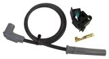 MSD Replacement Spark Plug Wires 34063 Wire, Super Conductor, Spiral Core, 8.5mm, Black, HEI/Multi-angle Boots, 48 in. Length, Each thumbnail 1