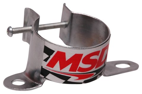 MSD Chrome Coil Brackets 82131 Bracket, Steel, Chrome, Canister-Style, Universal, Vertical Mount, Each thumbnail 3