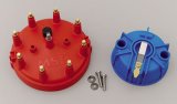 MSD Pro Mag 44 Replacement Cap and Rotor Kits 8119 Rotor, Red, Male/HEI, Brass Terminals, Clamp-Down, 12, 44, Billet, Billet, V8, Kit thumbnail 2