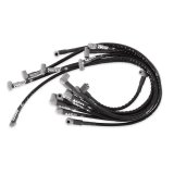 MSD Race Tailored Super Conductor Sleeved Spark Plug Wire Sets 35591 Sets, Sleeved, Assembled, Spiral Core, Black Wire, Gray Boots, Male/HEI, 8.50mm, Chevy, Small Block, Set thumbnail 4