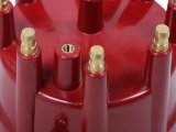 MSD Replacement Distributor Caps 84319 Cap, Red, Male/HEI, Stainless Steel Terminals, Screw Down, Billet, Pro Billet, V8, Each thumbnail 2