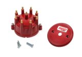 MSD Replacement Distributor Caps 84319 Cap, Red, Male/HEI, Stainless Steel Terminals, Screw Down, Billet, Pro Billet, V8, Each thumbnail 3