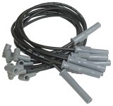 MSD 8.5mm Super Conductor Spark Plug Wire Sets 31363 Wires, Conductor, Spiral Core, 8.5mm, Black, 180 Degree Boots, Chevy, GMC, 454, Set thumbnail 1