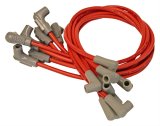 MSD 8.5mm Super Conductor Spark Plug Wire Sets 30829 Wires, Conductor, Spiral Core, 8.5mm, Red, 90 Degree Boots, Chevy, Big Block, V8, Set thumbnail 1