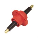 MSD Firewall Feed-Thrus 8211 Feed-Thru, Coil Wire, Rynite, Red/Black, Male HEI Post, 1.0 in. Hole Required, Each thumbnail 1
